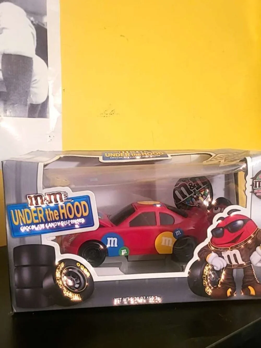 Vintage Red M&M Candy Car